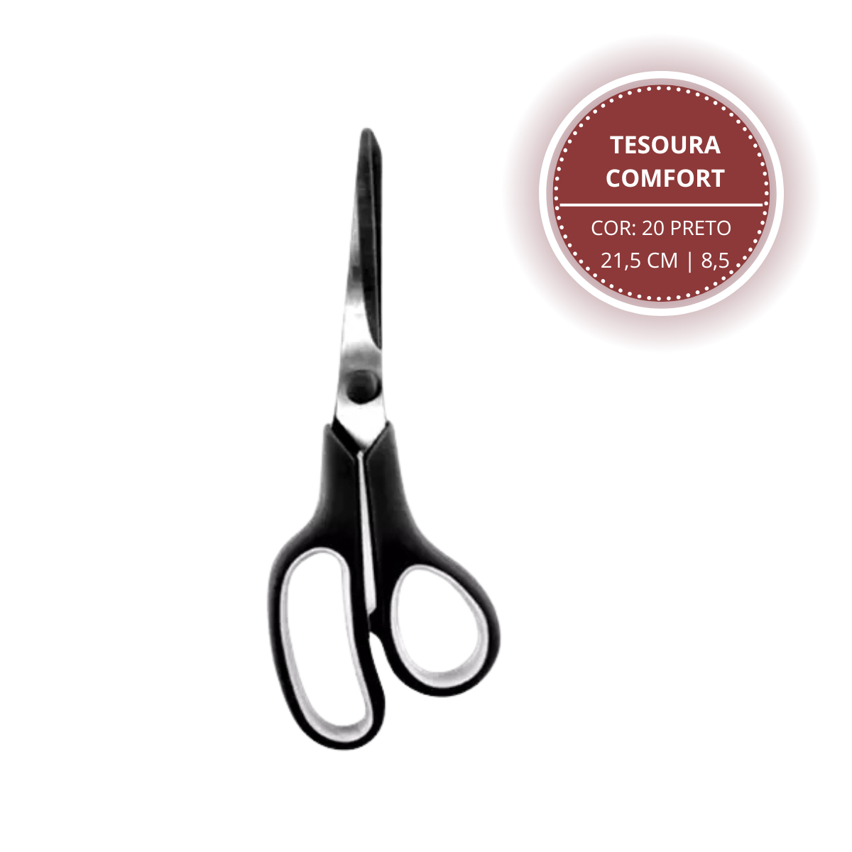 Tesoura Comfort Circulo 21.5 cm - Imagem 2